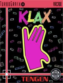 Box cover for Klax on the NEC TurboGrafx-16.