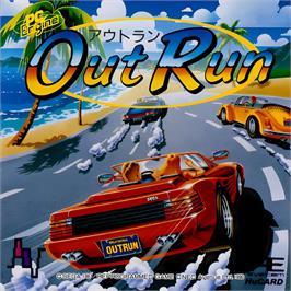 Box cover for Out Run on the NEC TurboGrafx-16.