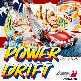 Box cover for Power Drift on the NEC TurboGrafx-16.