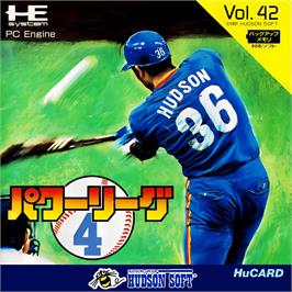 Box cover for Power League 4 on the NEC TurboGrafx-16.