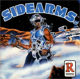 Box cover for Side Arms Hyper Dyne on the NEC TurboGrafx-16.