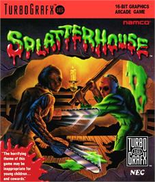 Box cover for Splatterhouse on the NEC TurboGrafx-16.
