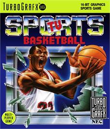 Box cover for Tv Sports Basketball on the NEC TurboGrafx-16.