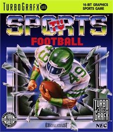 Box cover for Tv Sports Football on the NEC TurboGrafx-16.