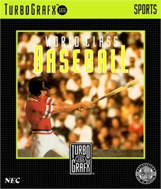 Box cover for World Class Baseball on the NEC TurboGrafx-16.