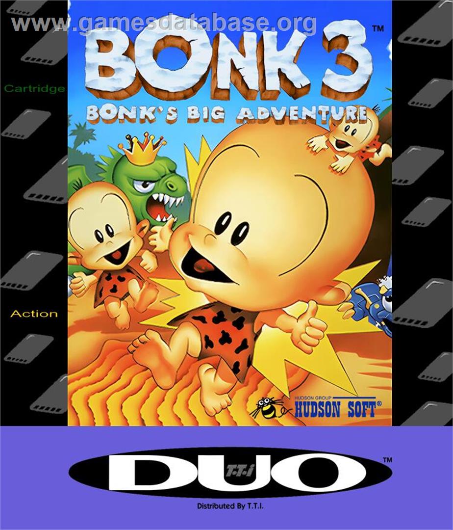 Bonk 3 - Bonk's Big Adventure - NEC TurboGrafx-16 - Artwork - Box