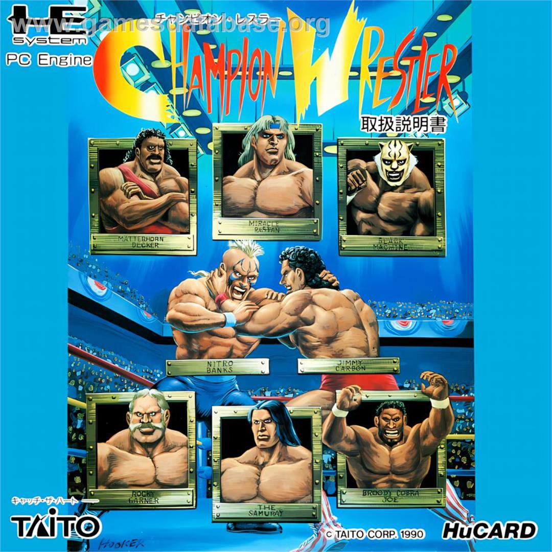Champion Wrestler - NEC TurboGrafx-16 - Artwork - Box