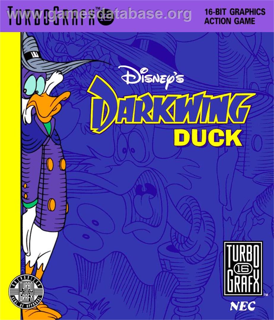 Disney's Darkwing Duck - NEC TurboGrafx-16 - Artwork - Box