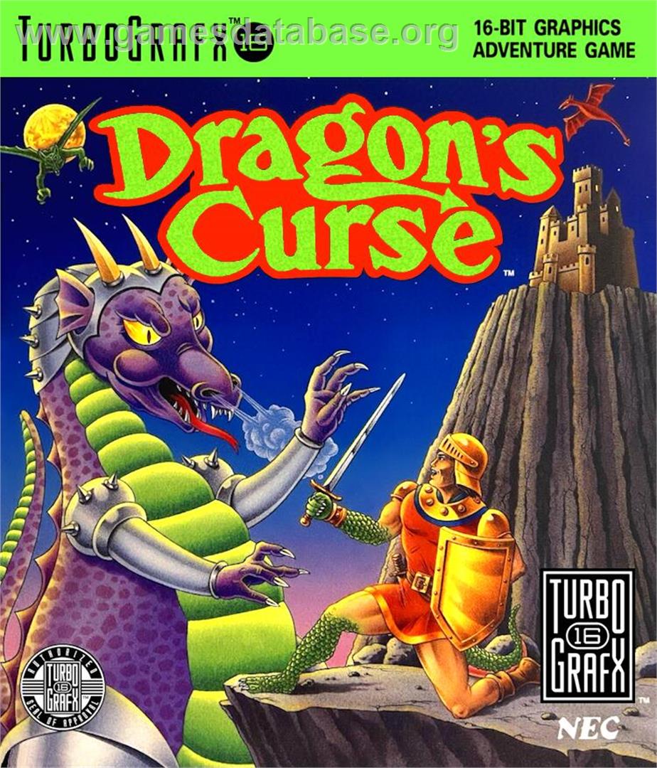 Dragon's Curse - NEC TurboGrafx-16 - Artwork - Box