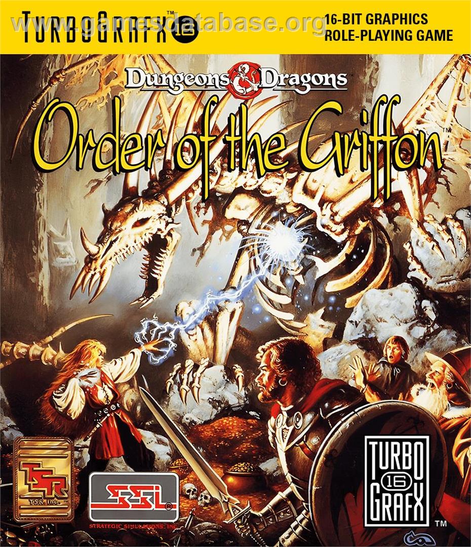 Dungeons and Dragons - Order of the Griffon - NEC TurboGrafx-16 - Artwork - Box