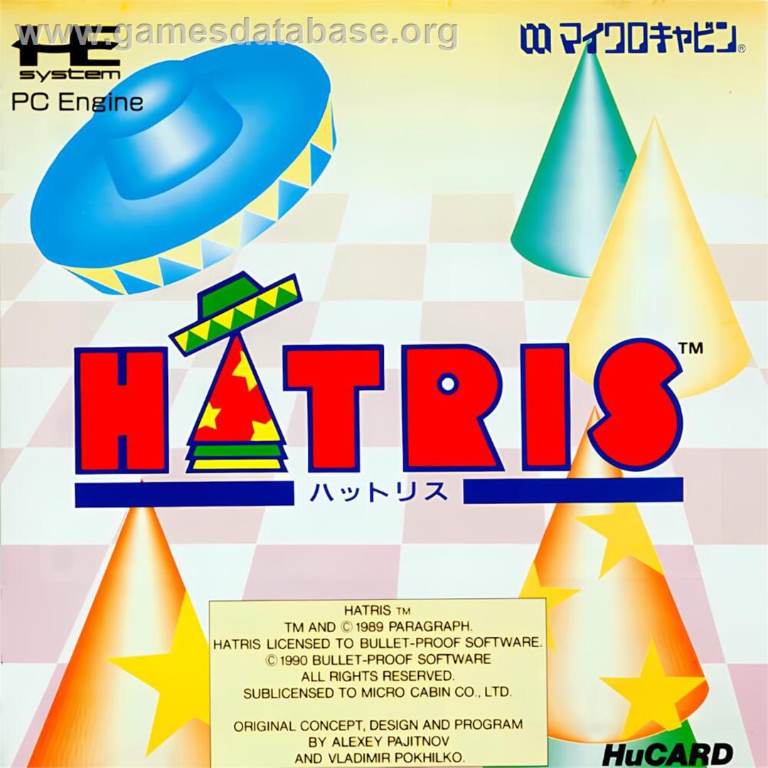 Hatris - NEC TurboGrafx-16 - Artwork - Box