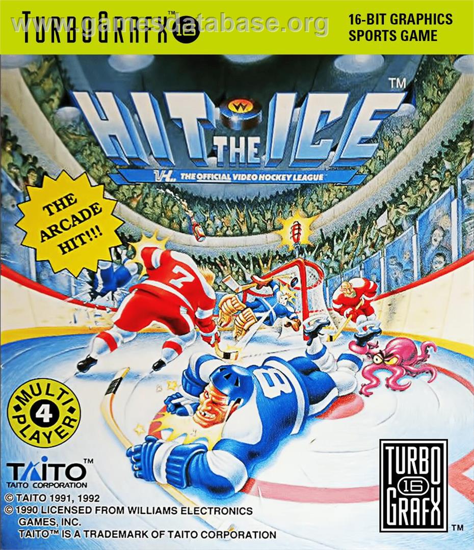 Hit the Ice - The Video Hockey League - NEC TurboGrafx-16 - Artwork - Box