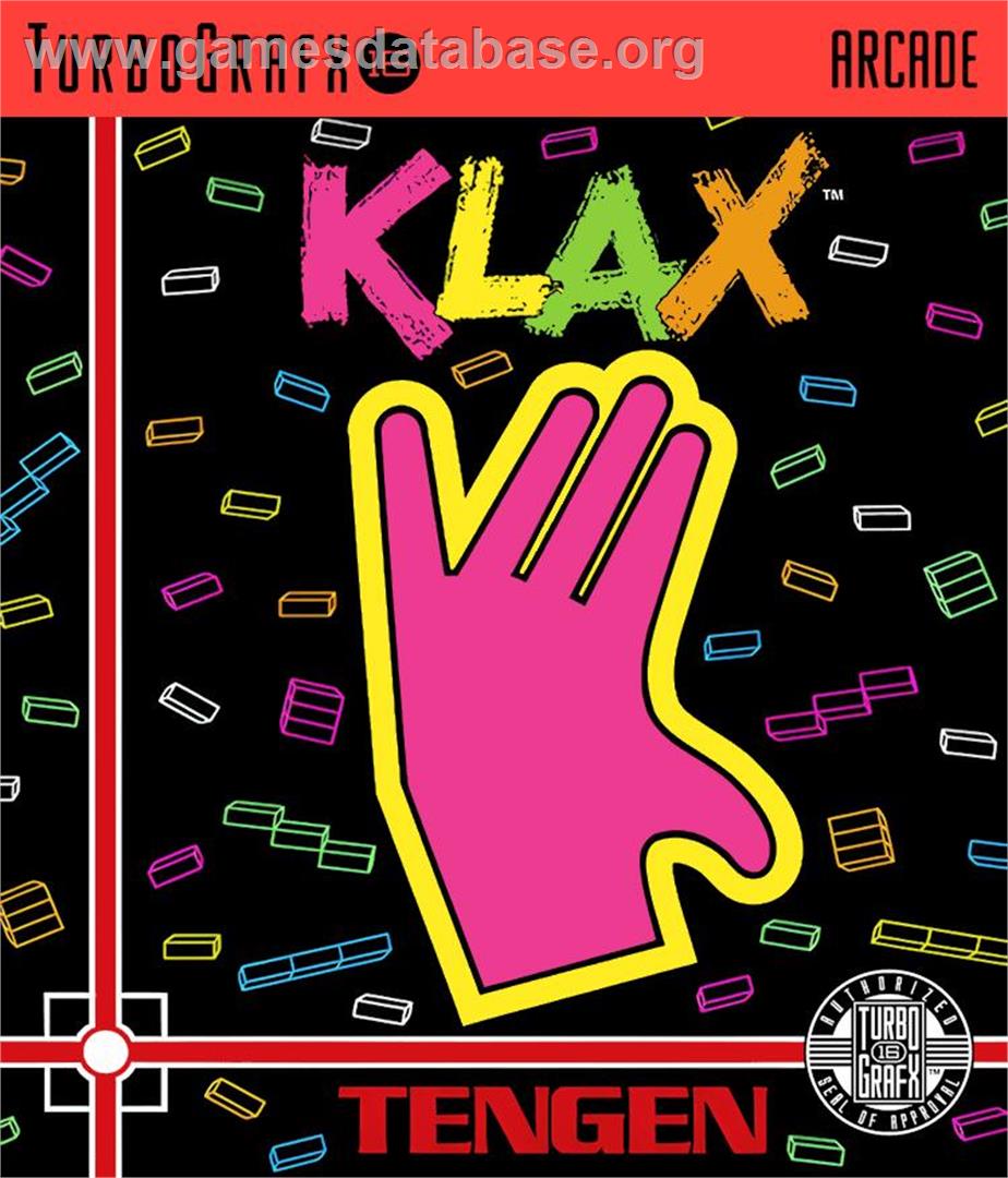 Klax - NEC TurboGrafx-16 - Artwork - Box