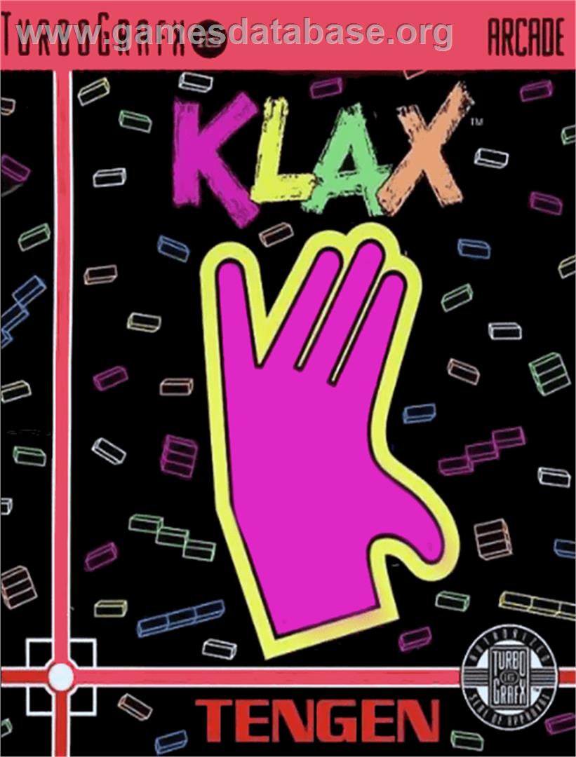 Klax - NEC TurboGrafx-16 - Artwork - Box