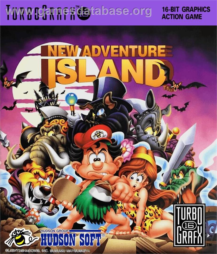 New Adventure Island - NEC TurboGrafx-16 - Artwork - Box