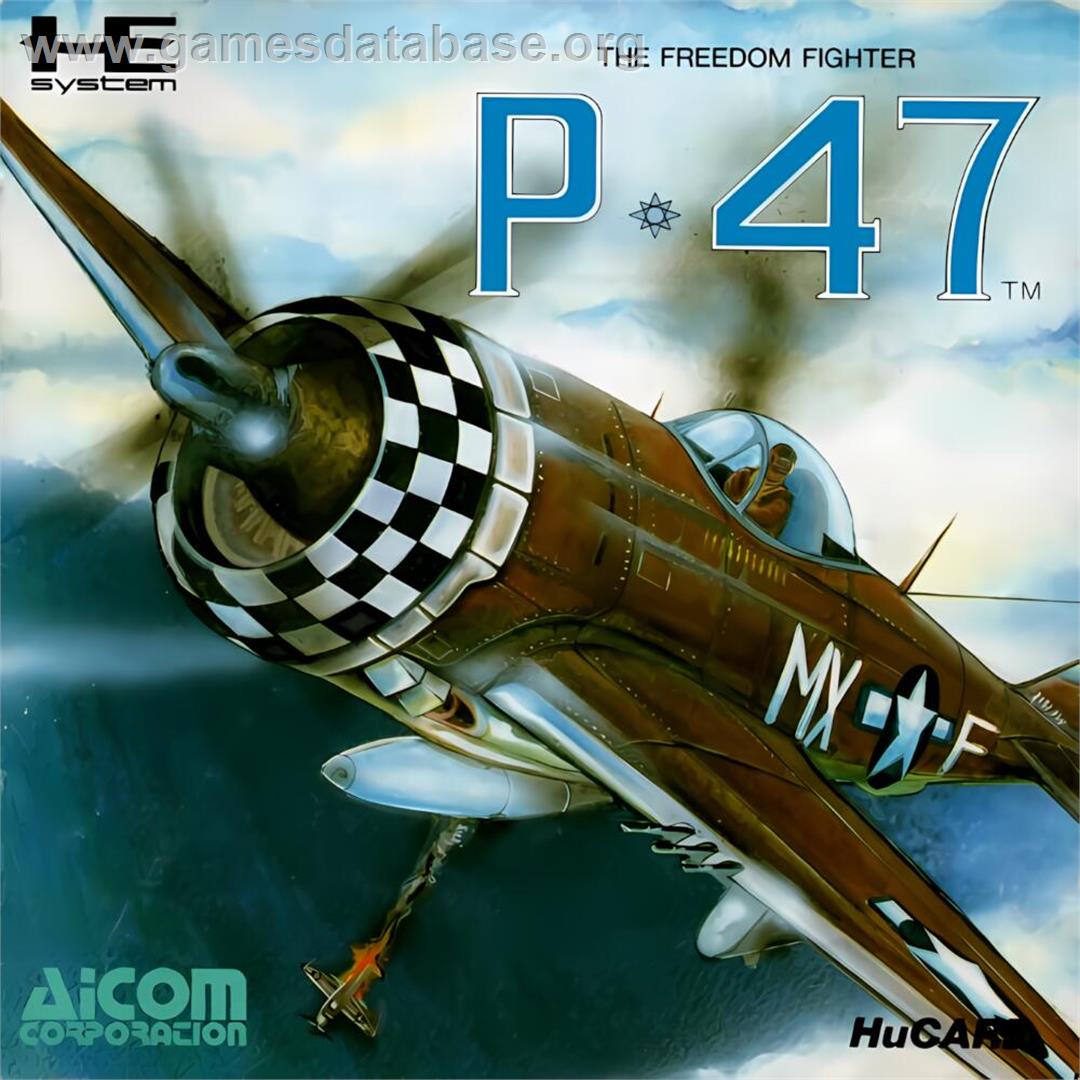 P-47 - The Freedom Fighter - NEC TurboGrafx-16 - Artwork - Box