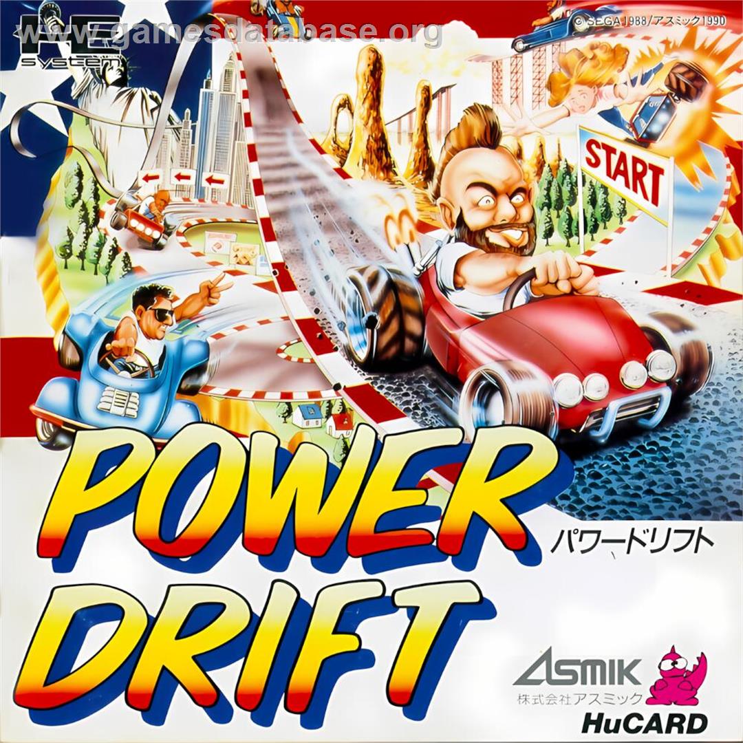 Power Drift - NEC TurboGrafx-16 - Artwork - Box