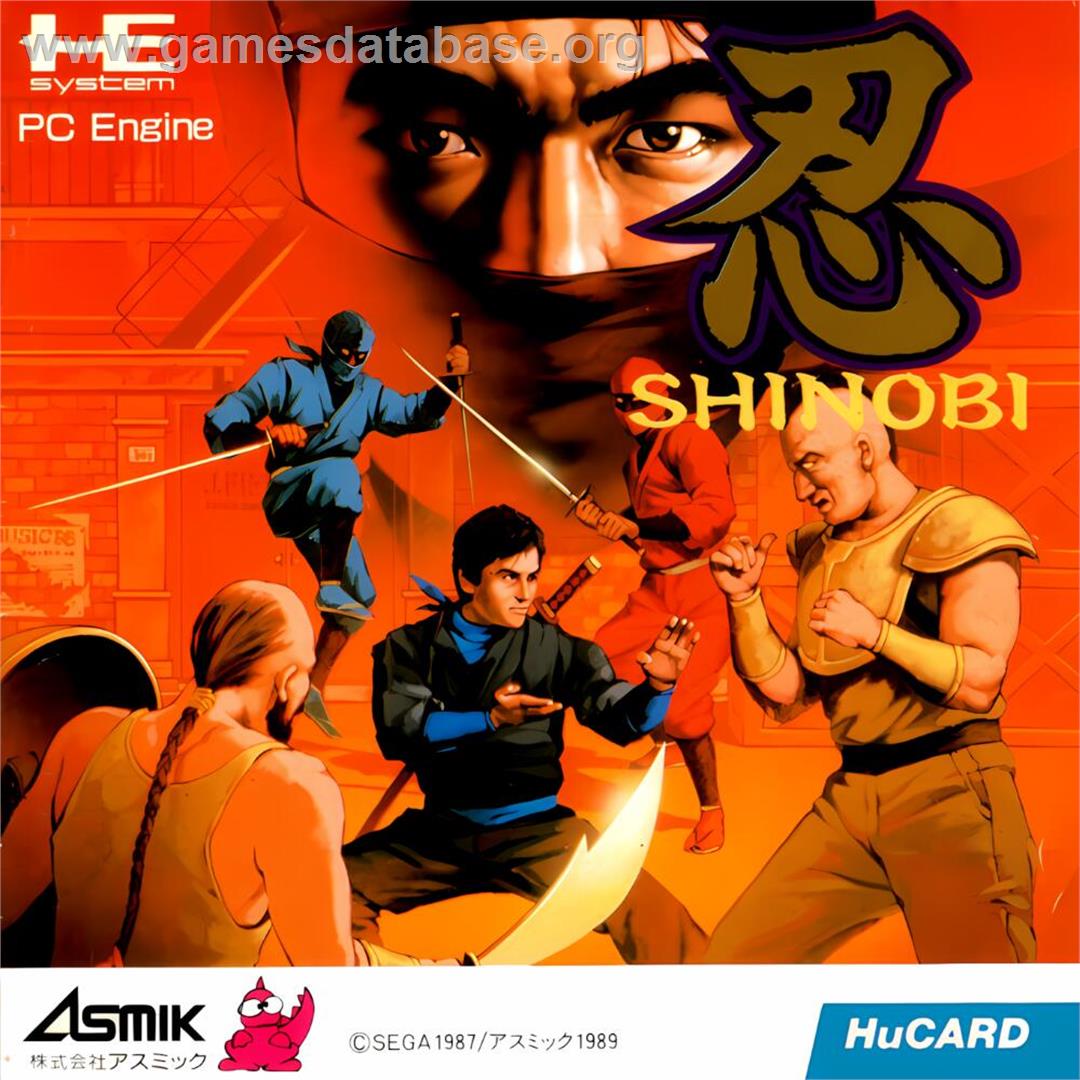 Shinobi - NEC TurboGrafx-16 - Artwork - Box