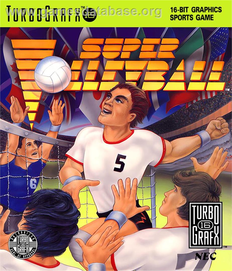 Super Volleyball - NEC TurboGrafx-16 - Artwork - Box