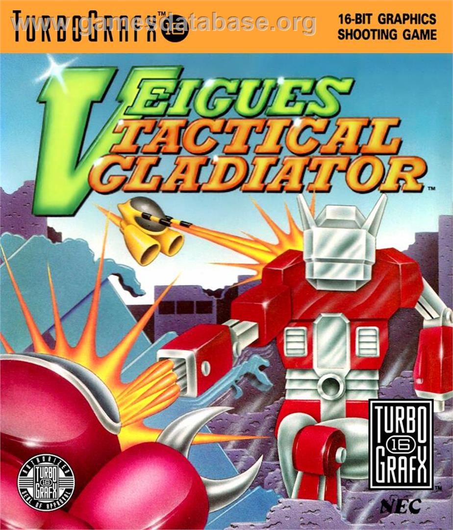 Veigues - Tactical Gladiator - NEC TurboGrafx-16 - Artwork - Box