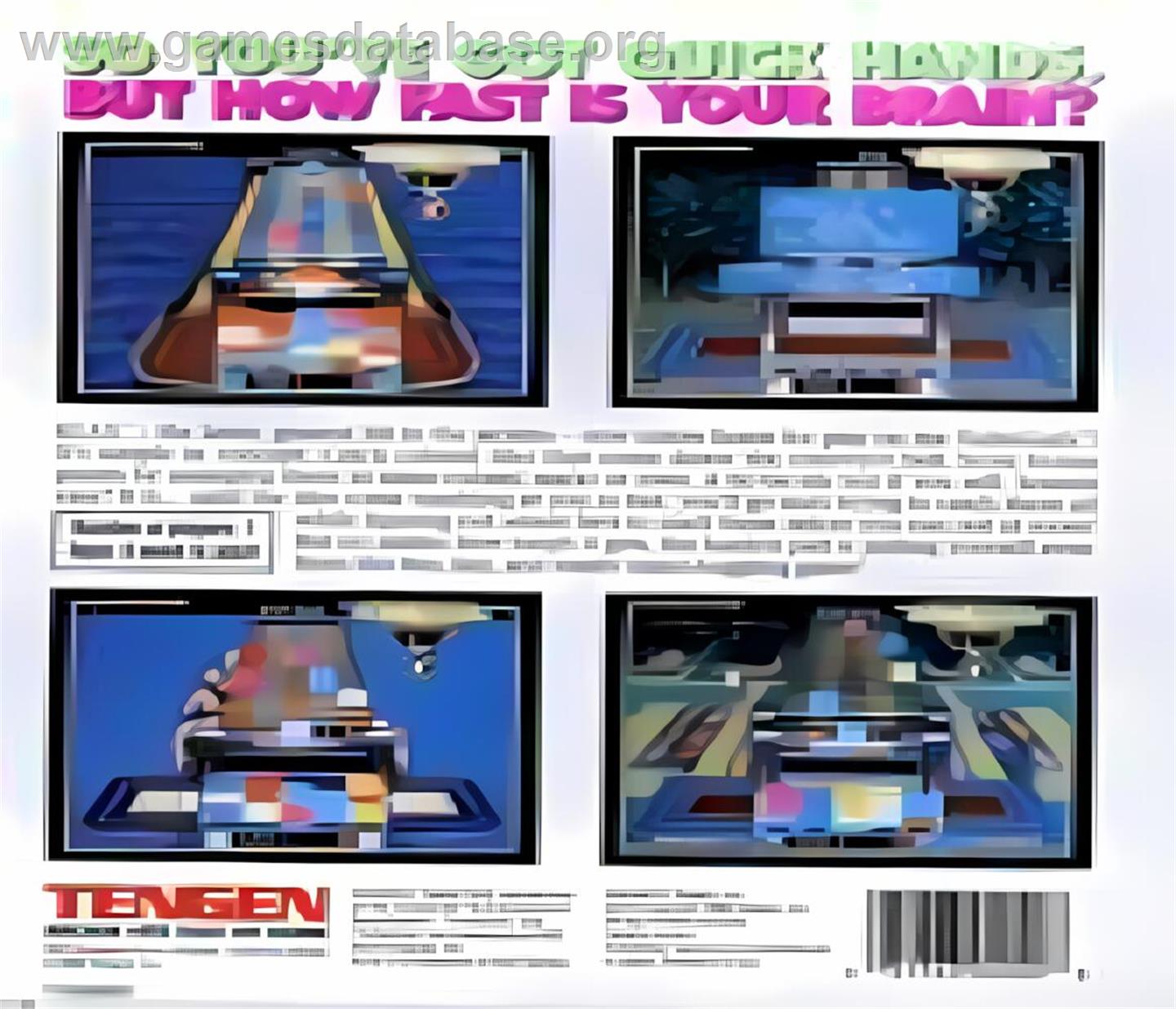 Klax - NEC TurboGrafx-16 - Artwork - Box Back