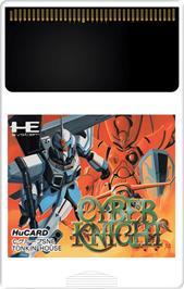 Cartridge artwork for Cyber Knight on the NEC TurboGrafx-16.