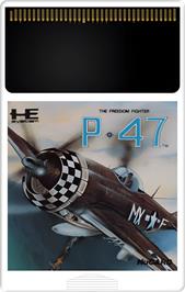 Cartridge artwork for P-47 - The Freedom Fighter on the NEC TurboGrafx-16.