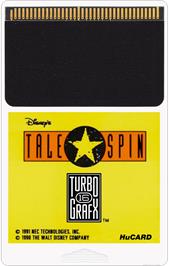 Cartridge artwork for Talespin on the NEC TurboGrafx-16.