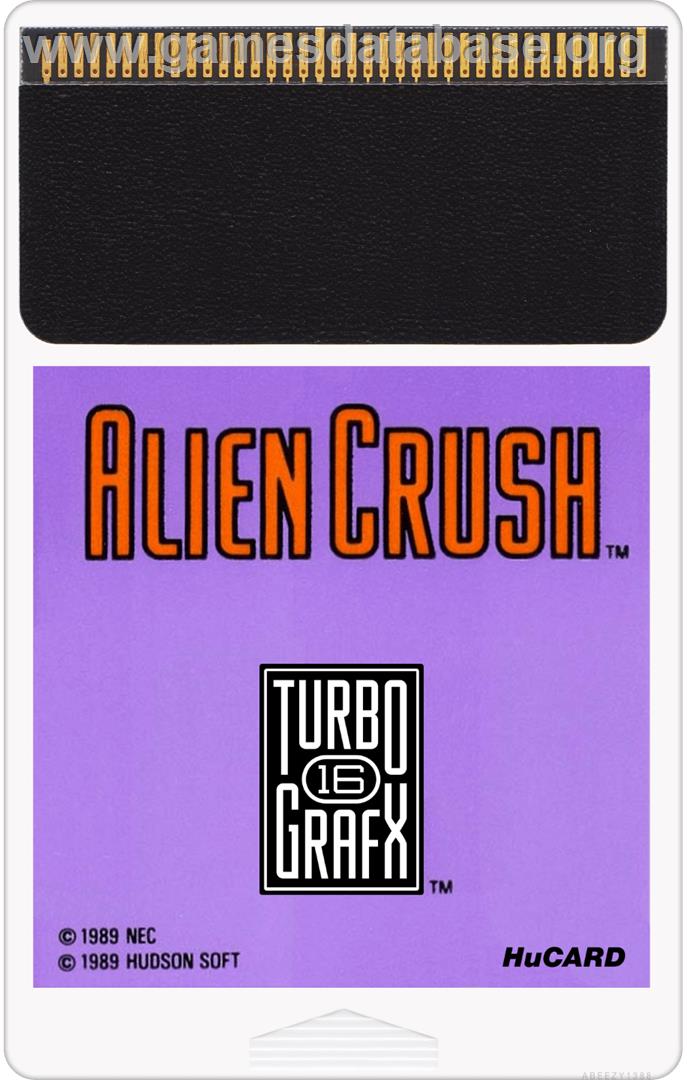 Alien Crush - NEC TurboGrafx-16 - Artwork - Cartridge