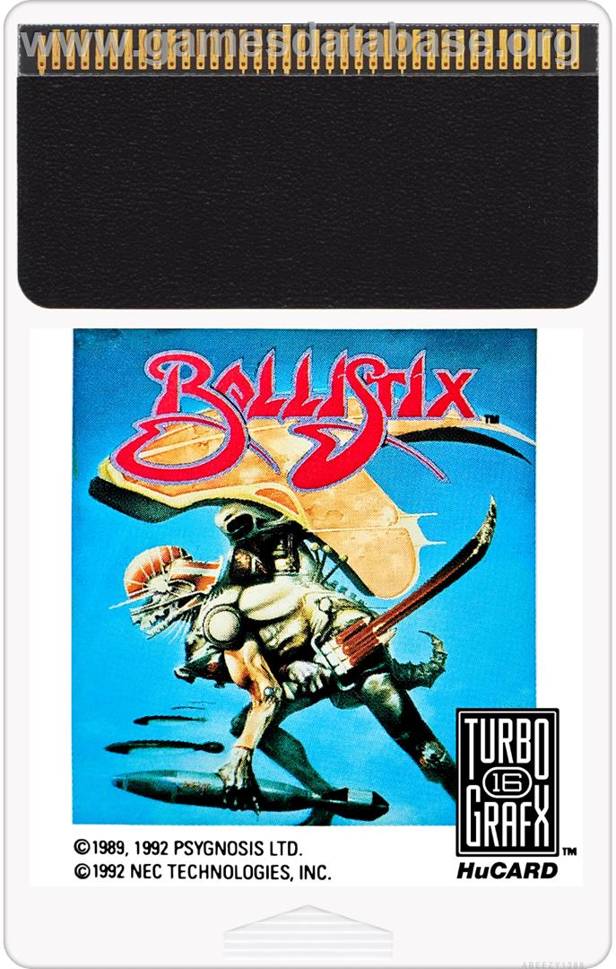 Ballistix - NEC TurboGrafx-16 - Artwork - Cartridge