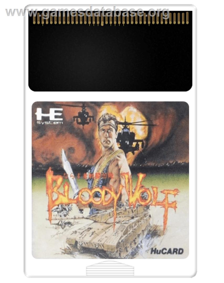 Bloody Wolf - NEC TurboGrafx-16 - Artwork - Cartridge