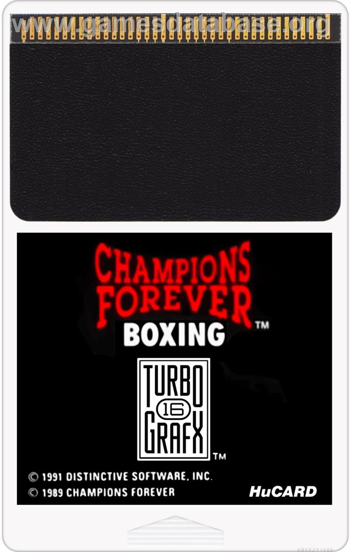 Champions Forever Boxing - NEC TurboGrafx-16 - Artwork - Cartridge