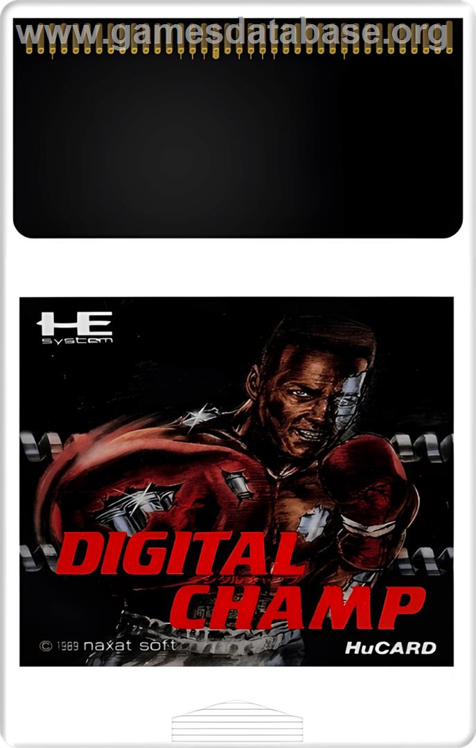 Digital Champ - Battle Boxing - NEC TurboGrafx-16 - Artwork - Cartridge