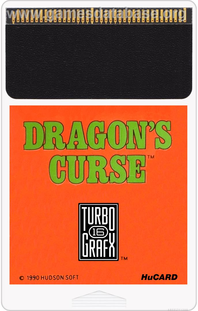 Dragon's Curse - NEC TurboGrafx-16 - Artwork - Cartridge