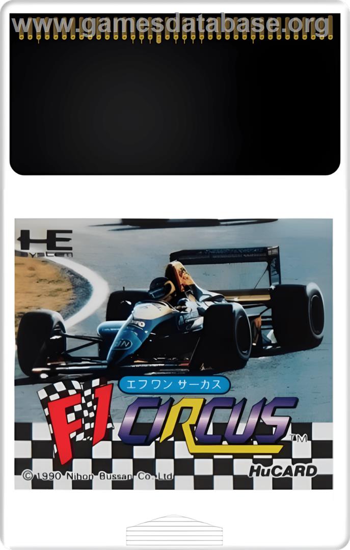 F1 Circus - NEC TurboGrafx-16 - Artwork - Cartridge