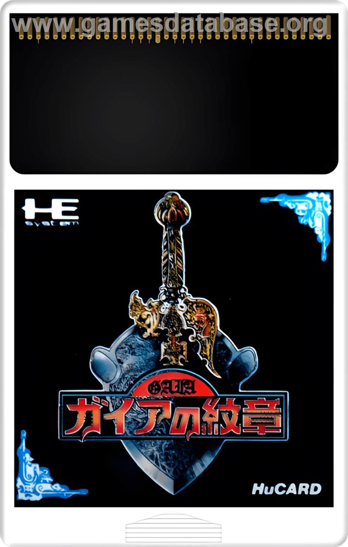 Gaia No Monshou - NEC TurboGrafx-16 - Artwork - Cartridge