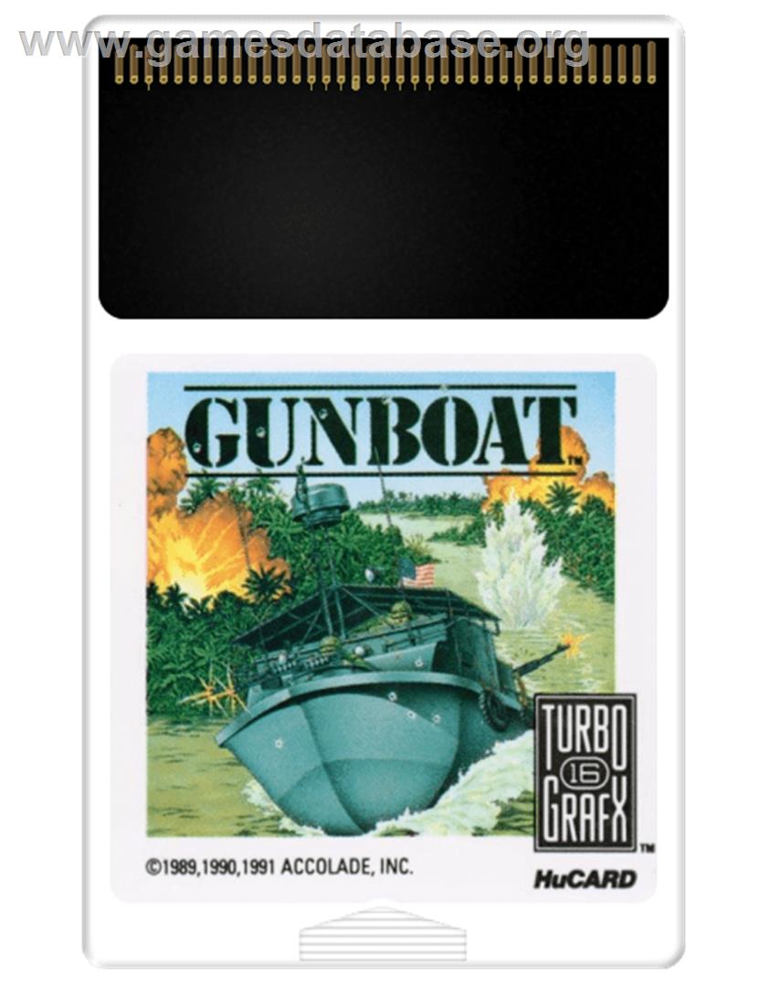 Gunboat - NEC TurboGrafx-16 - Artwork - Cartridge