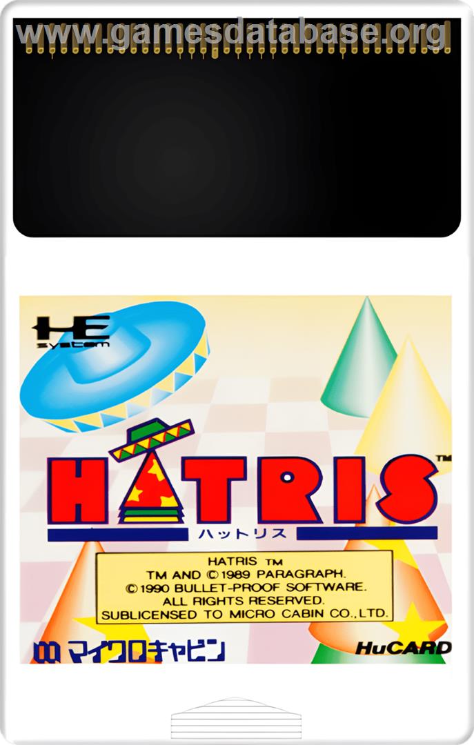 Hatris - NEC TurboGrafx-16 - Artwork - Cartridge