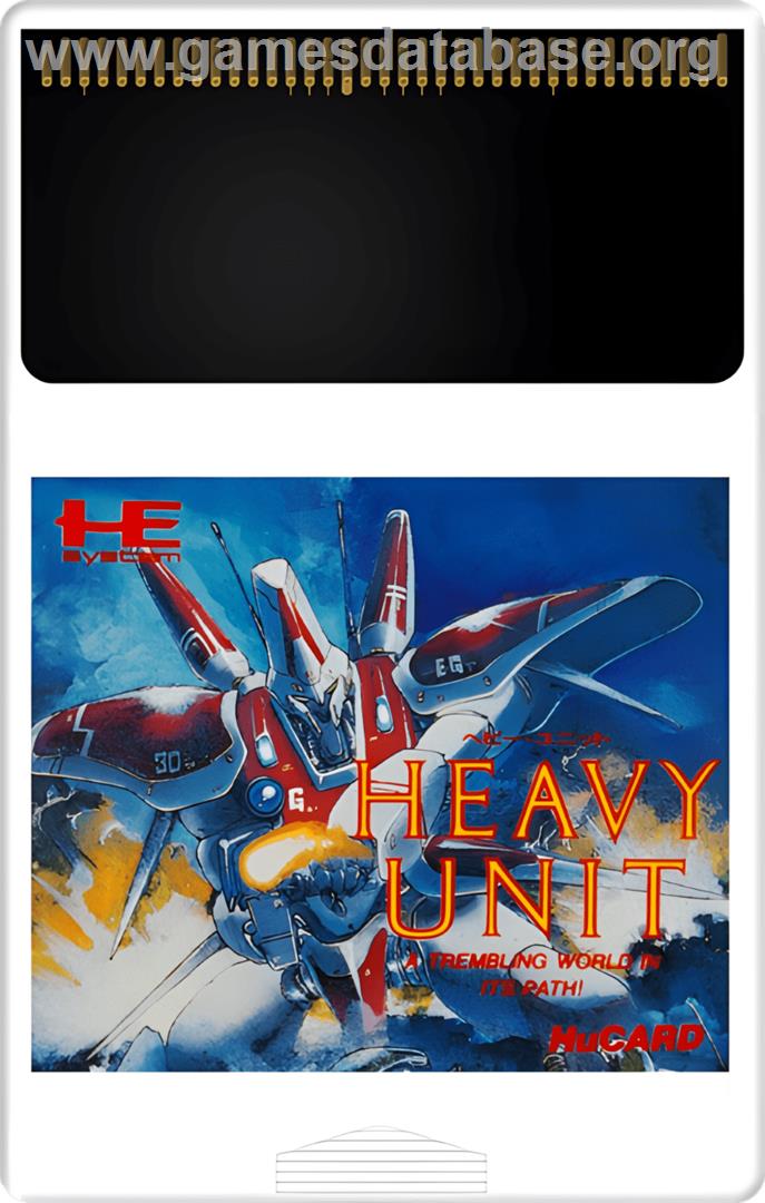 Heavy Unit - NEC TurboGrafx-16 - Artwork - Cartridge