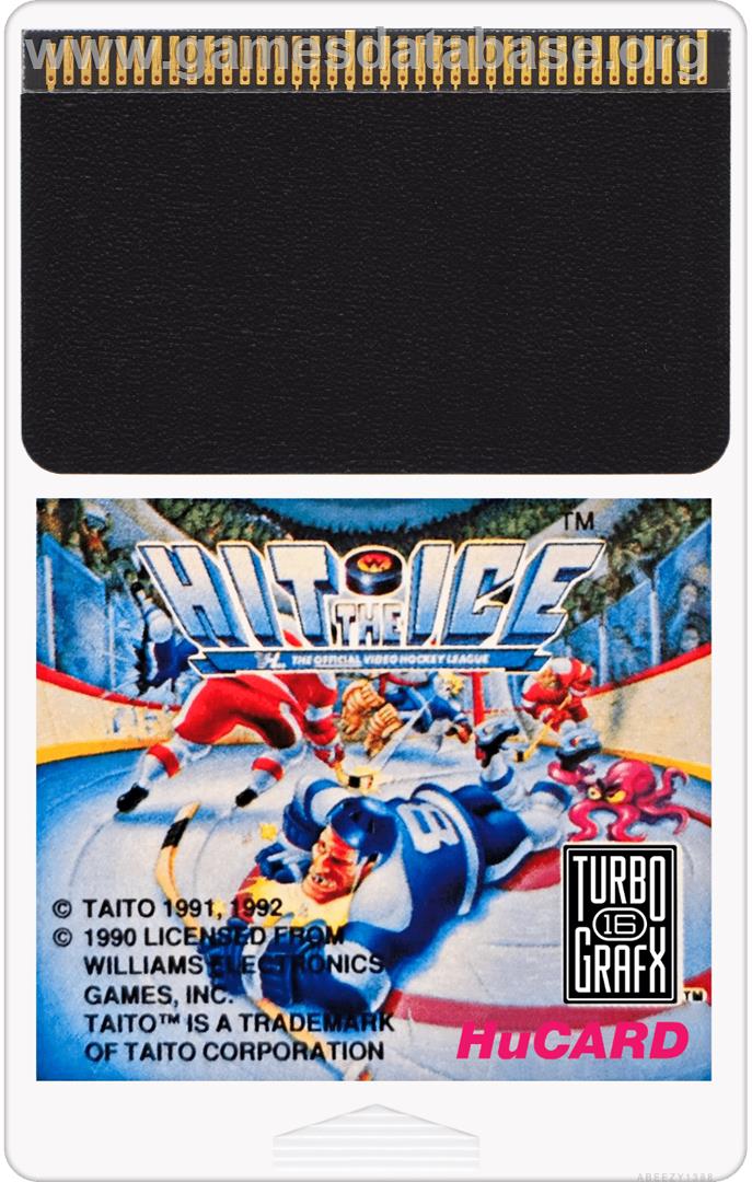Hit the Ice - The Video Hockey League - NEC TurboGrafx-16 - Artwork - Cartridge
