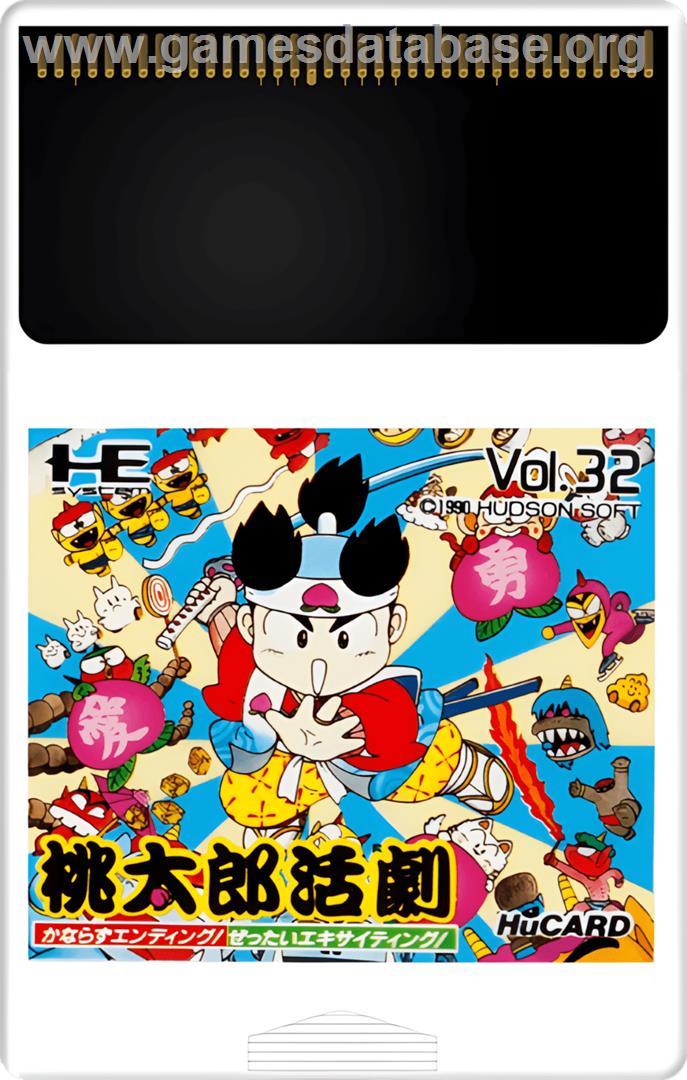 Momotarou Katsugeki - NEC TurboGrafx-16 - Artwork - Cartridge