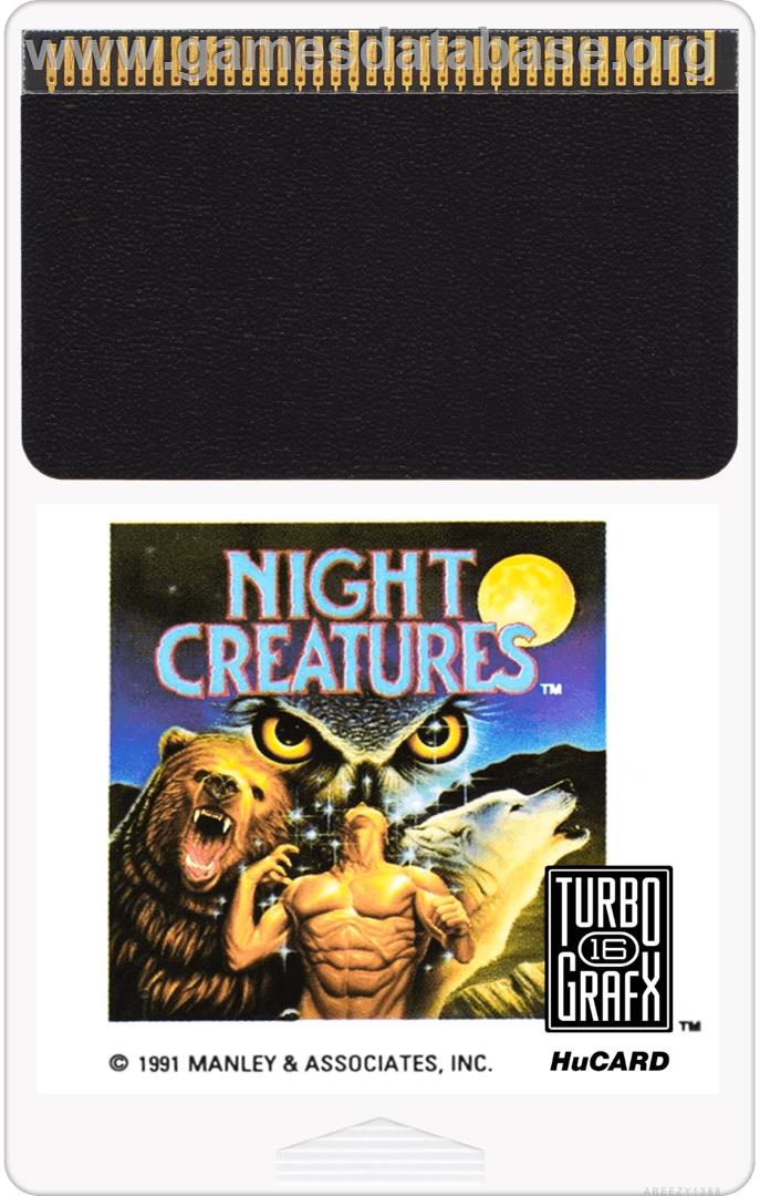 Night Creatures - NEC TurboGrafx-16 - Artwork - Cartridge