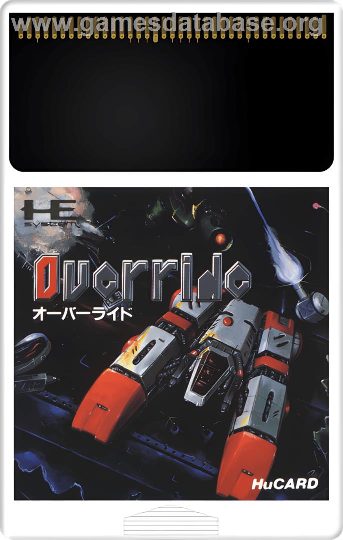 Override - NEC TurboGrafx-16 - Artwork - Cartridge
