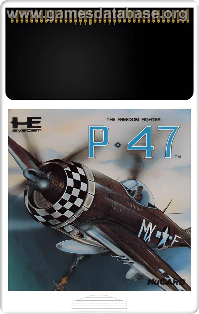 P-47 - The Freedom Fighter - NEC TurboGrafx-16 - Artwork - Cartridge