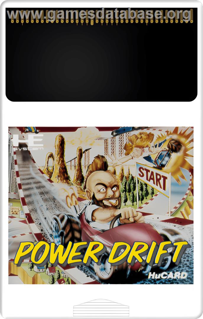 Power Drift - NEC TurboGrafx-16 - Artwork - Cartridge