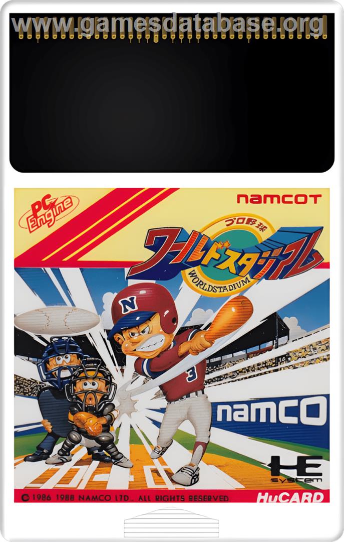 Pro Yakyuu World Stadium - NEC TurboGrafx-16 - Artwork - Cartridge