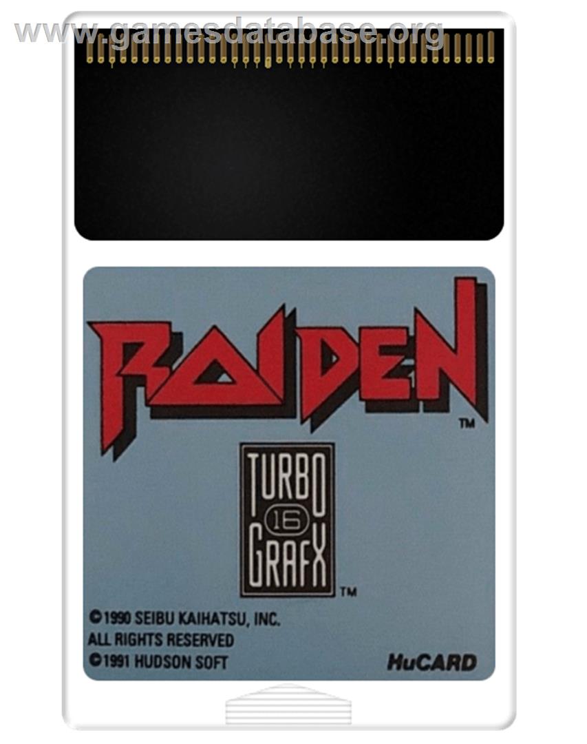 Raiden - NEC TurboGrafx-16 - Artwork - Cartridge