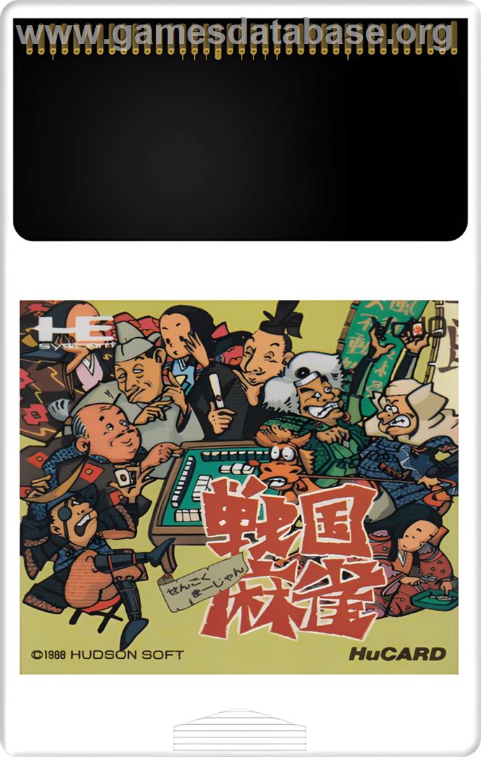 Sengoku Mahjong - NEC TurboGrafx-16 - Artwork - Cartridge