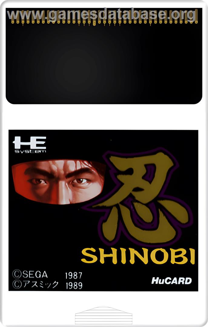 Shinobi - NEC TurboGrafx-16 - Artwork - Cartridge