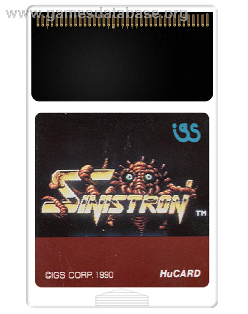 Sinistron - NEC TurboGrafx-16 - Artwork - Cartridge